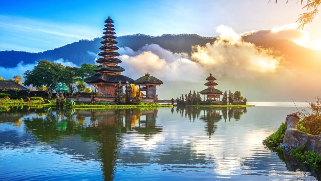 Pura Ulun Danu Bratan Temple in Bali Indonesia